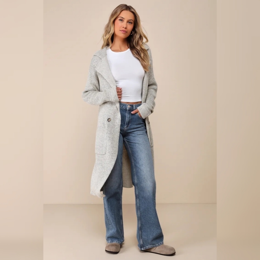 Lulus Sweater Coat - Picture 2 of 12